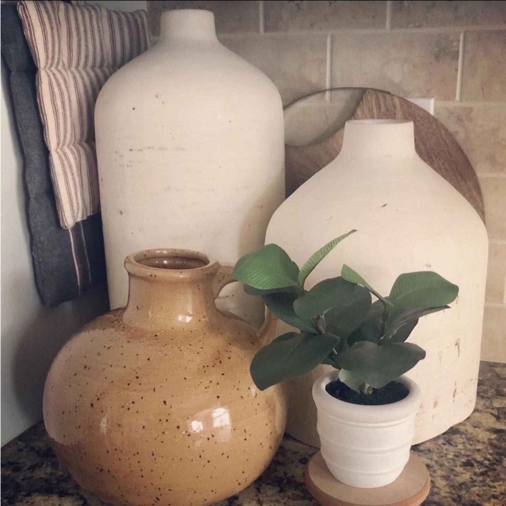 Handled Vintage Vase Speckled Brown-Threshold designed with Studio McGee